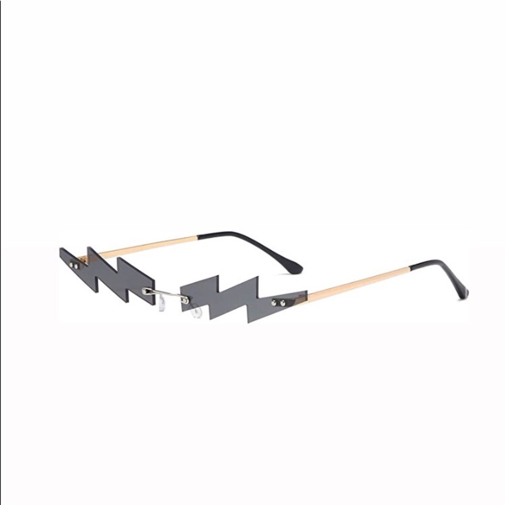 Black Rimless Small Sunglasses for Women. Trendy sunglasses